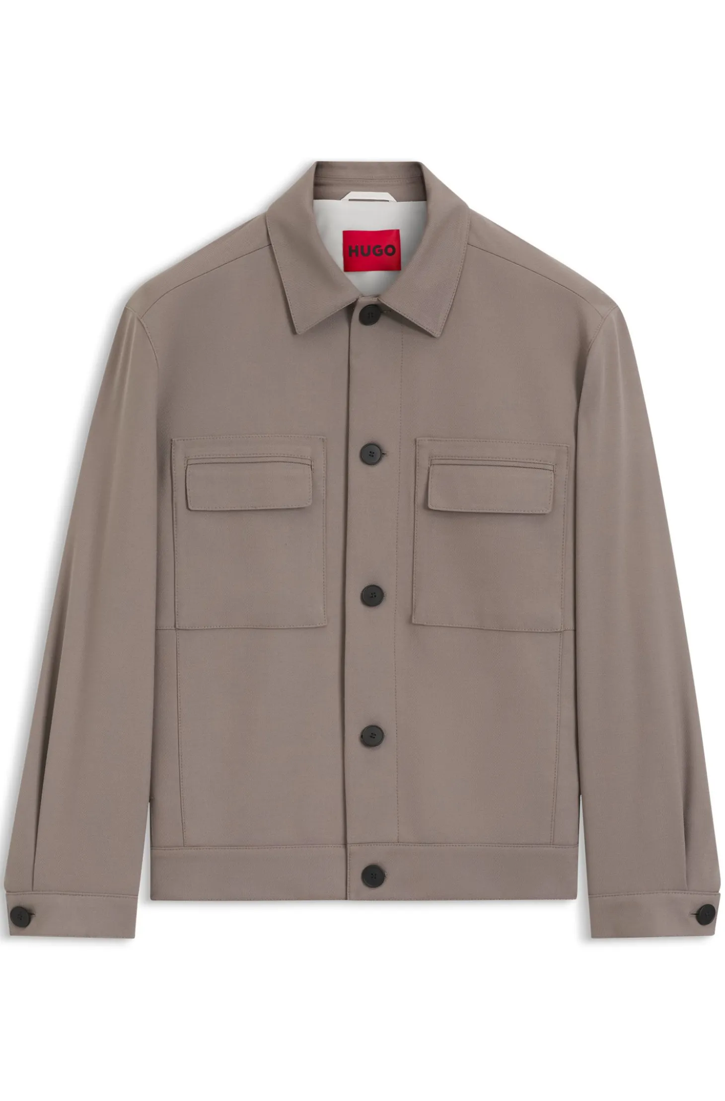 Slim-Fit Sakko aus knitterfreiem Twill