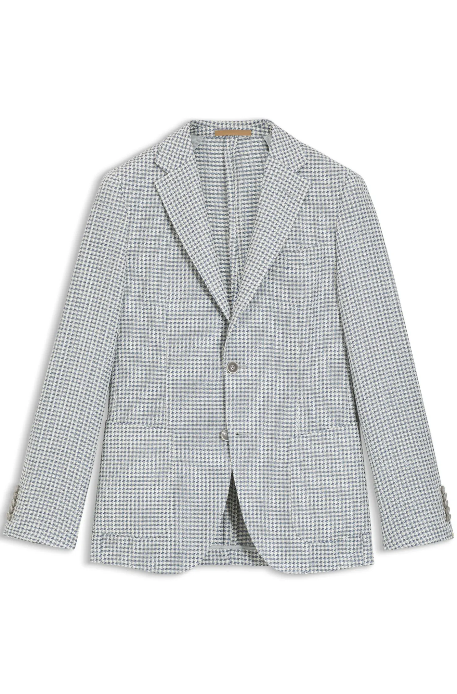 Slim-Fit Sakko aus Leinen-Mix mit Seide und Baumwolle