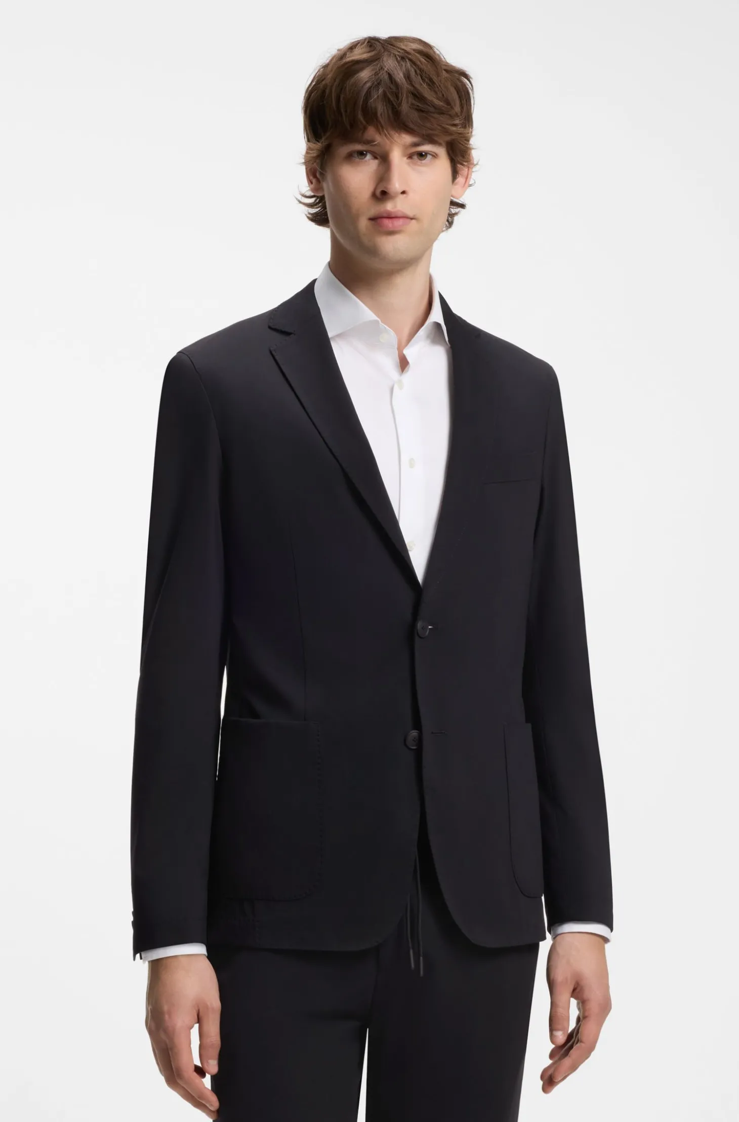 Slim-Fit Sakko aus Performance-Stretch-Jersey