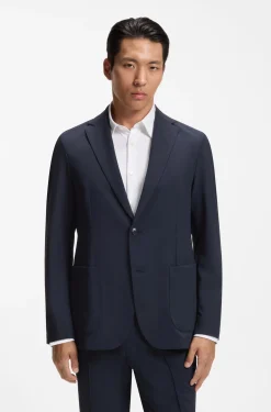 Slim-Fit Sakko aus Performance-Stretch-Gewebe