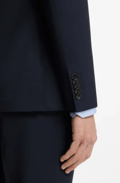 Slim-Fit Sakko aus Schurwoll-Mix mit Seide