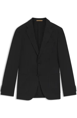 Slim-Fit Sakko aus Schurwoll-Mix mit Seide
