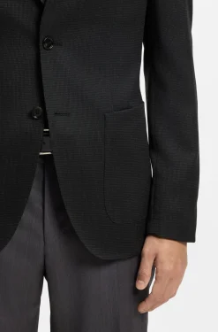 Slim-Fit Sakko aus Schurwoll-Mix mit Seide