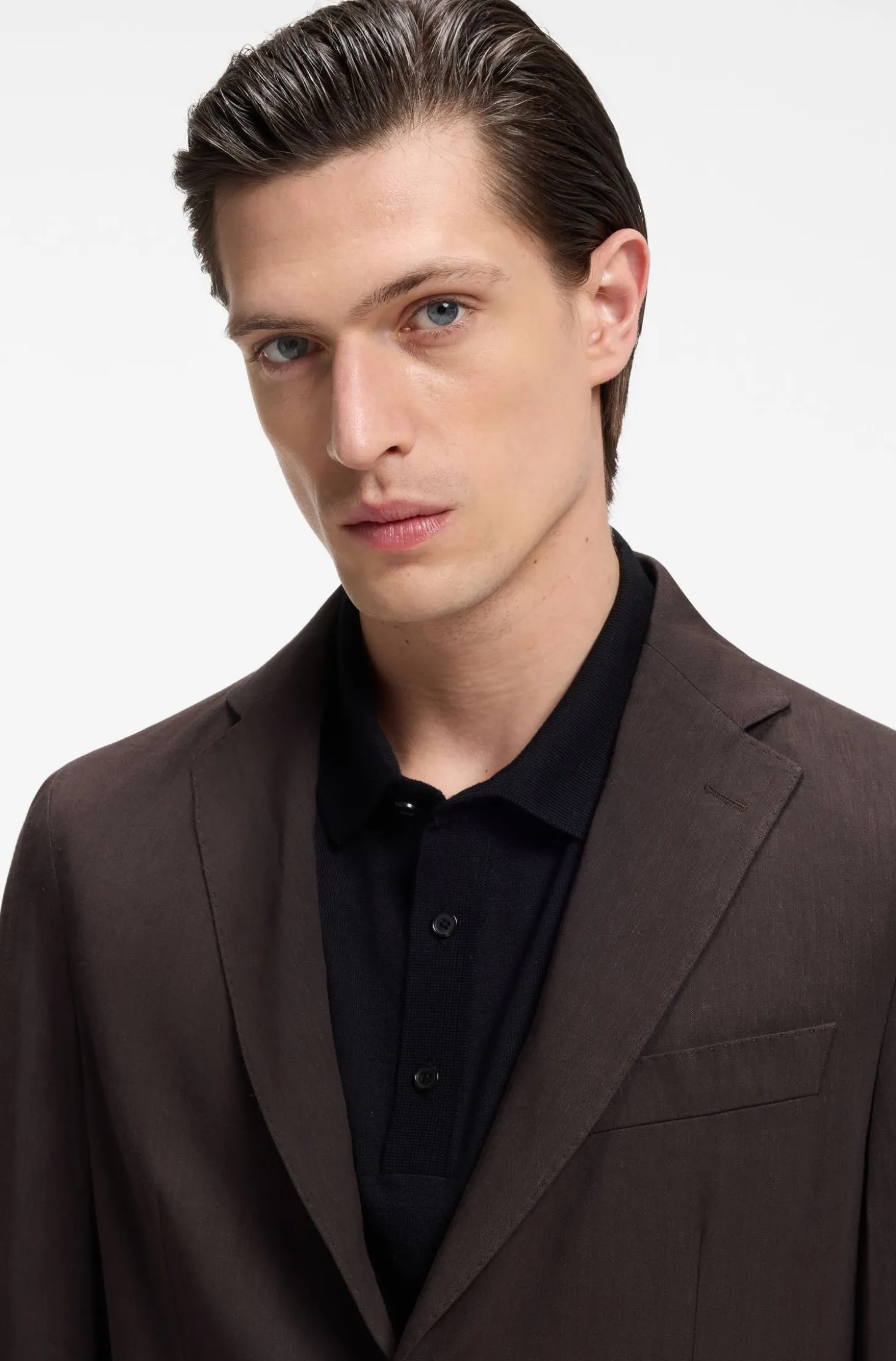 Slim-Fit Sakko aus waschbarem Tech-Leinen