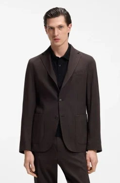 Slim-Fit Sakko aus waschbarem Tech-Leinen