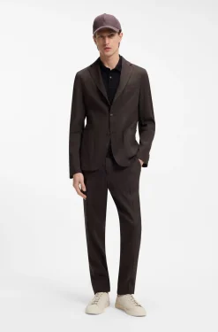 Slim-Fit Sakko aus waschbarem Tech-Leinen