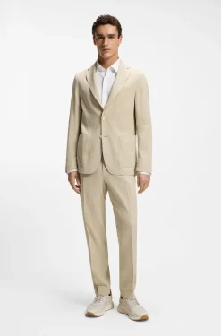 Slim-Fit Sakko aus waschbarem Tech-Leinen