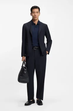 Slim-Fit Sakko aus waschbarem Performance-Stretch-Gewebe