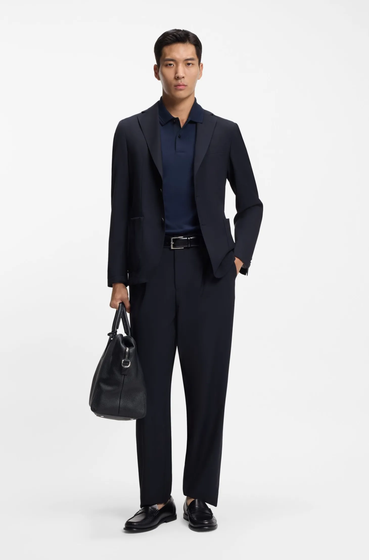 Slim-Fit Sakko aus waschbarem Performance-Stretch-Gewebe