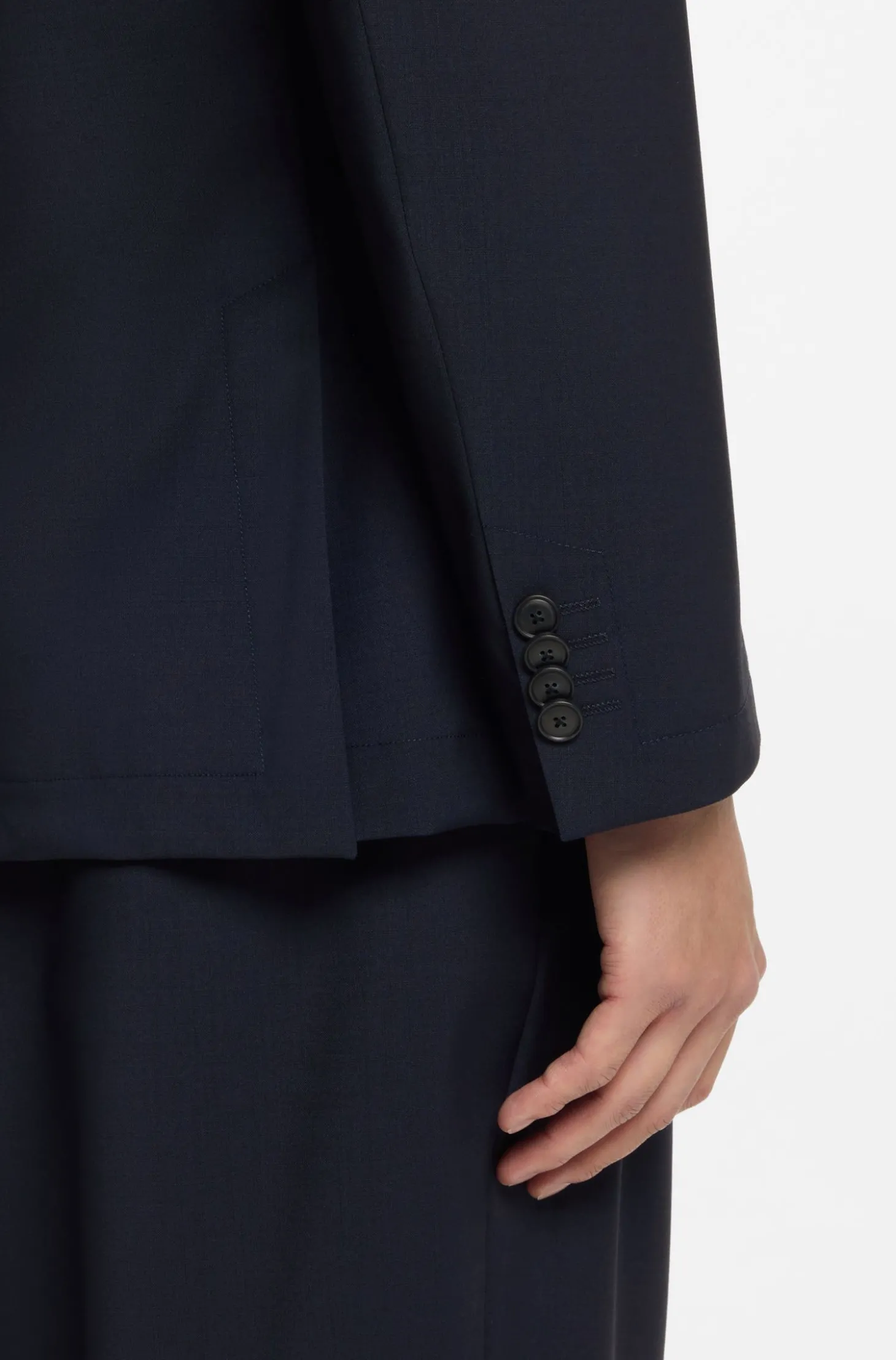 Slim-Fit Sakko aus waschbarem Performance-Stretch-Gewebe