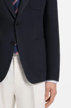 Slim-Fit Sakko aus waschbarer Stretch-Wolle
