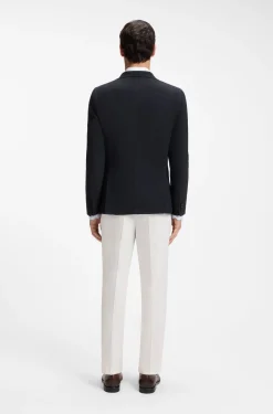 Slim-Fit Sakko aus waschbarer Stretch-Wolle