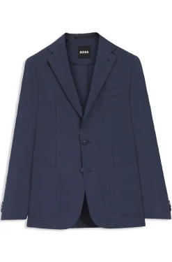Slim-Fit Sakko aus waschbarer AirWool