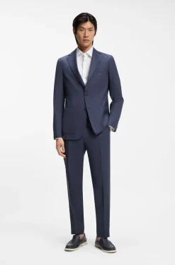 Slim-Fit Sakko aus waschbarer AirWool