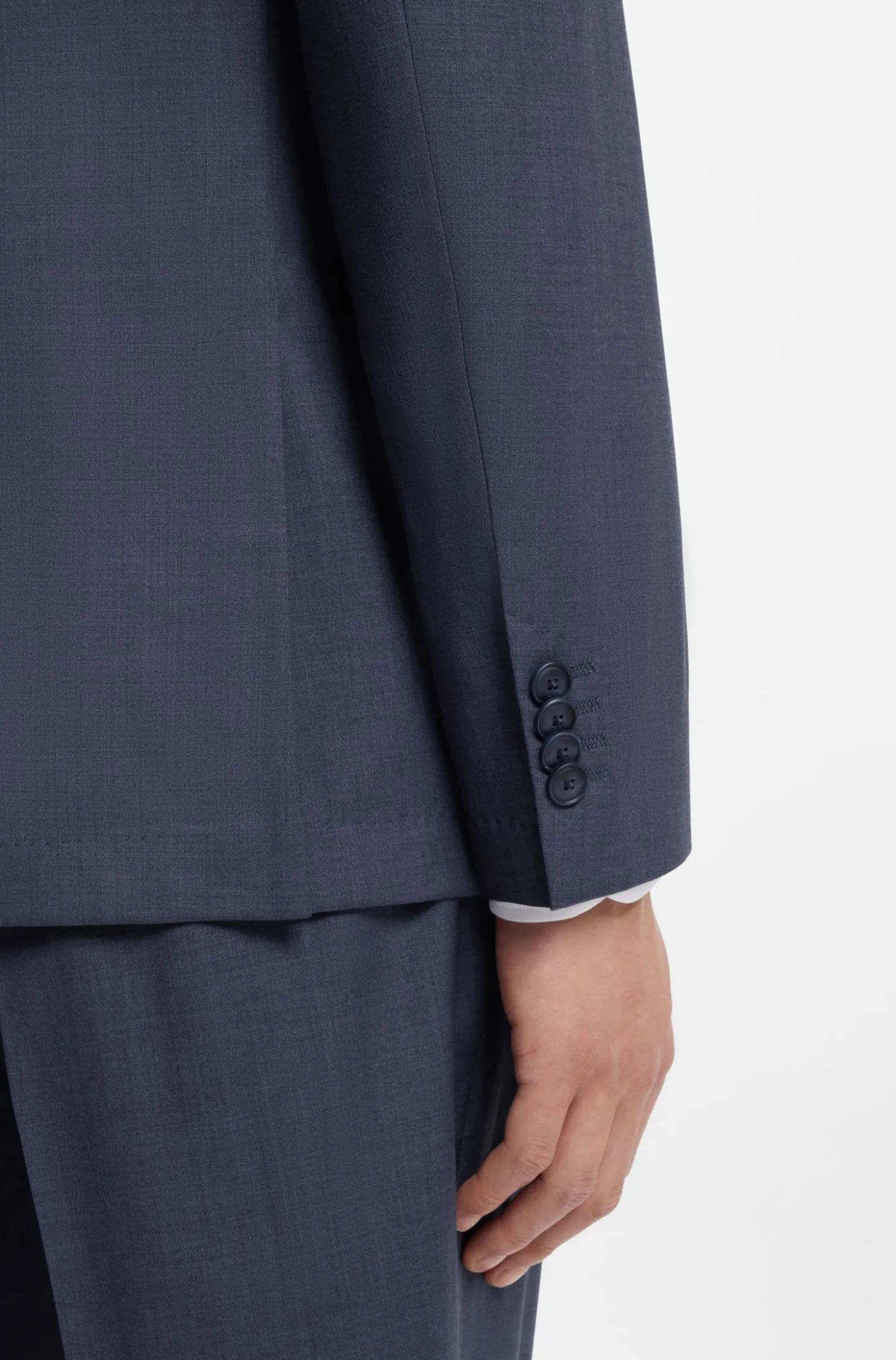 Slim-Fit Sakko aus waschbarer AirWool