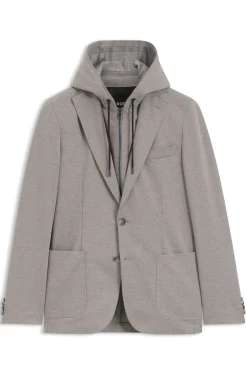 Slim-Fit Sakko mit integriertem Hoodie
