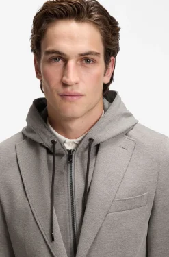 Slim-Fit Sakko mit integriertem Hoodie