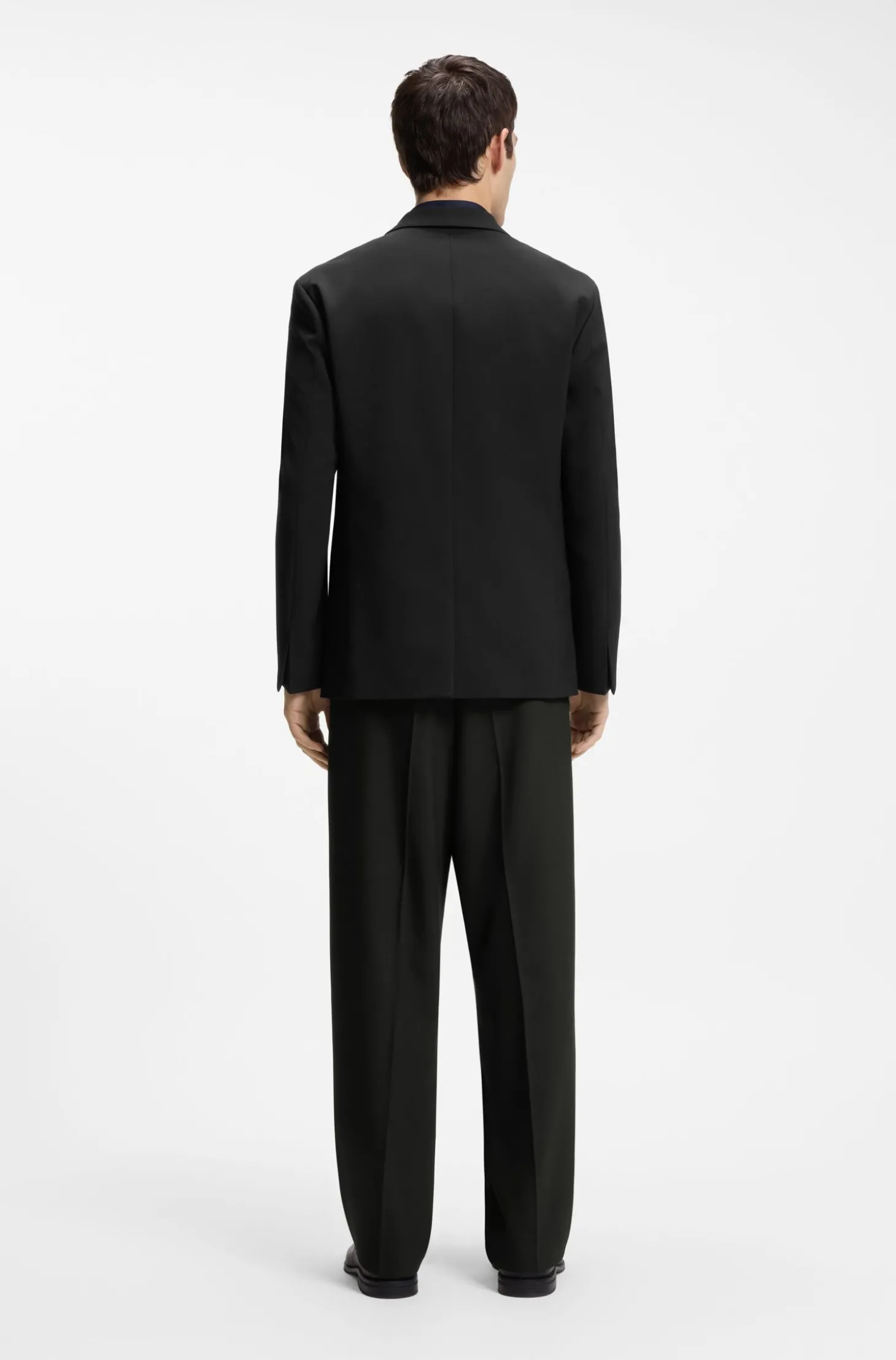 Slim-Fit Sakko mit Metallschließe
