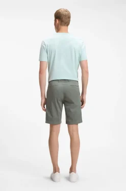Slim-Fit Shorts aus elastischem Baumwoll-Twill