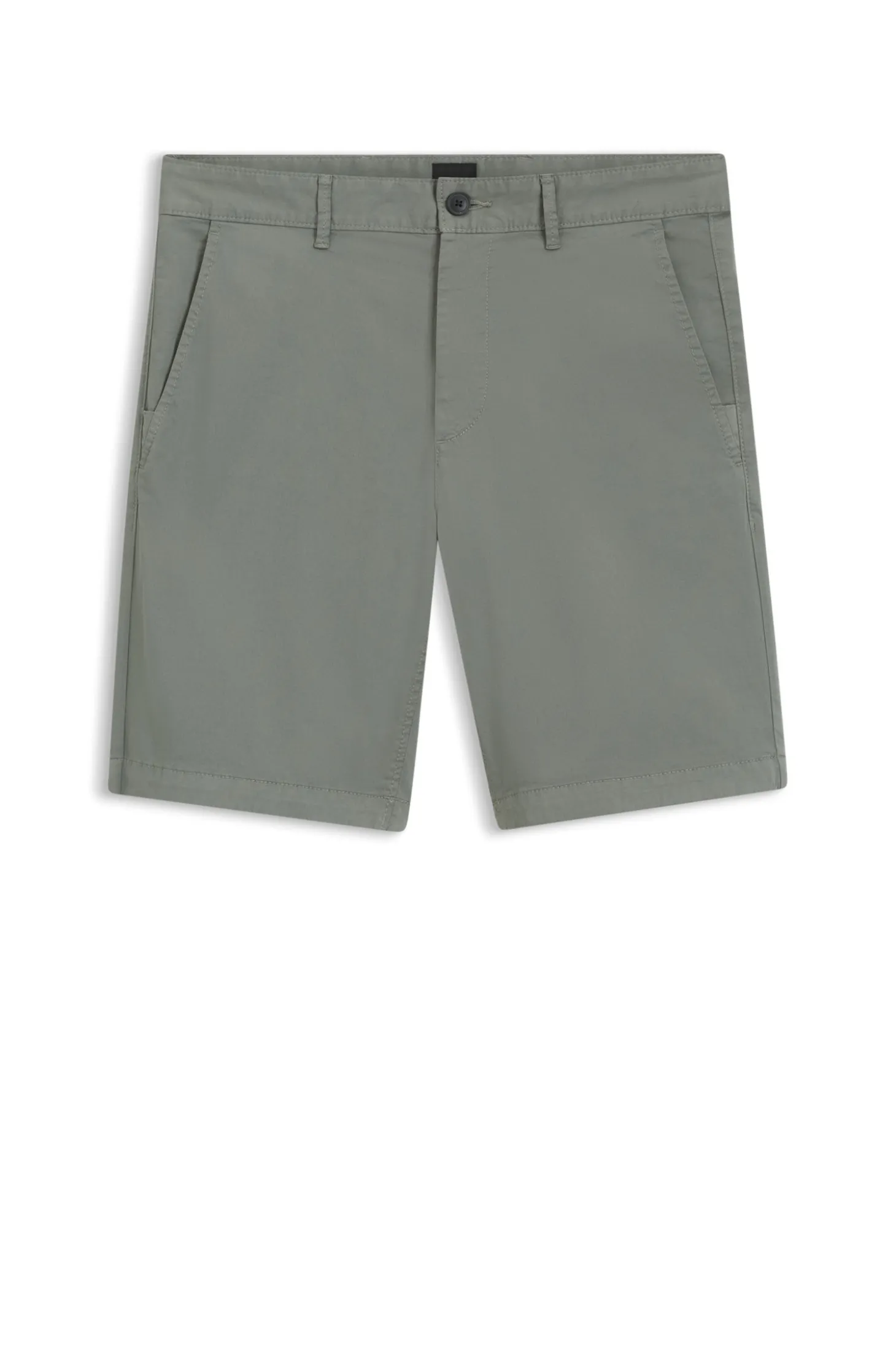 Slim-Fit Shorts aus elastischem Baumwoll-Twill