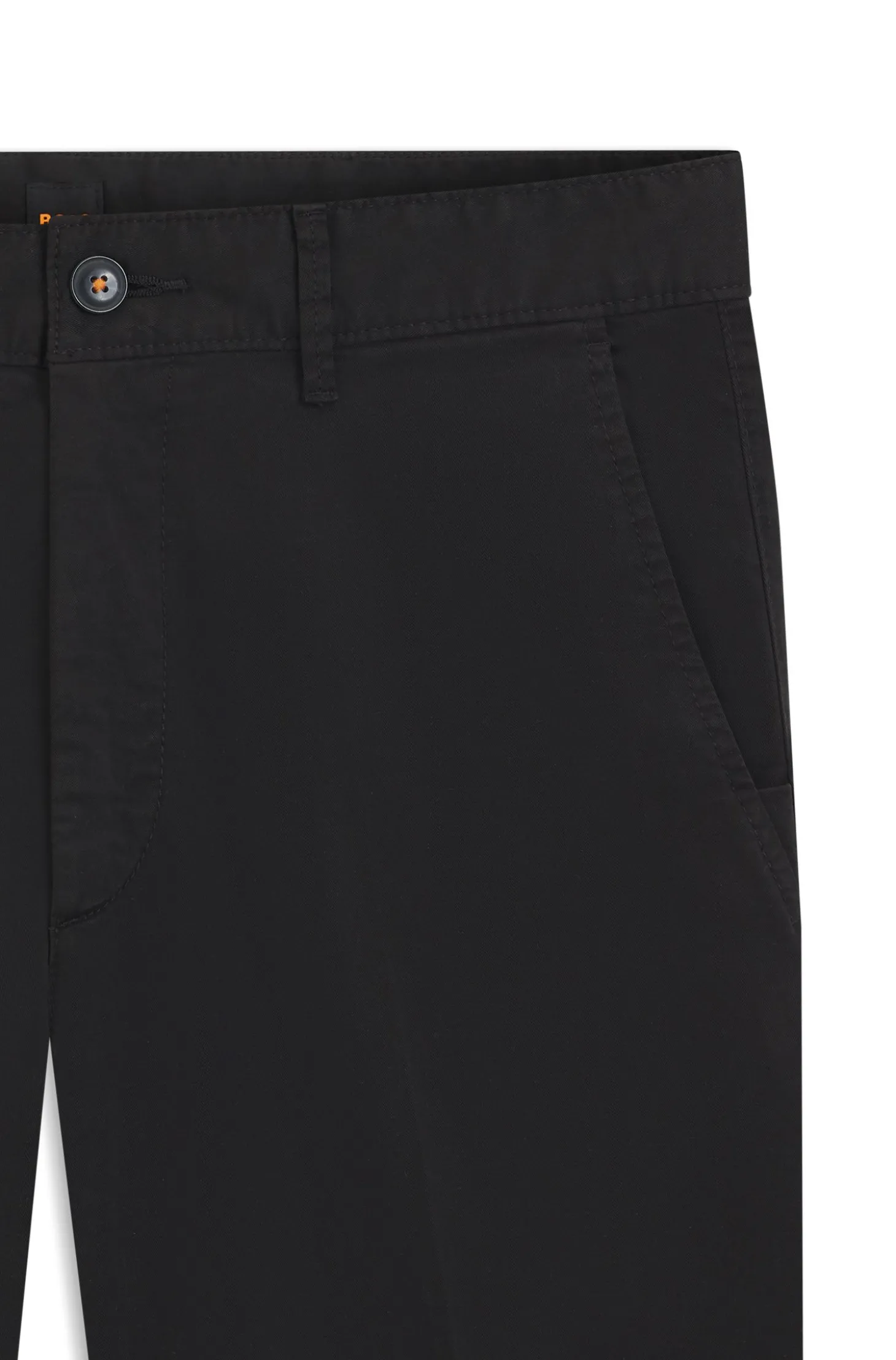 Slim-Fit Shorts aus elastischem Baumwoll-Twill