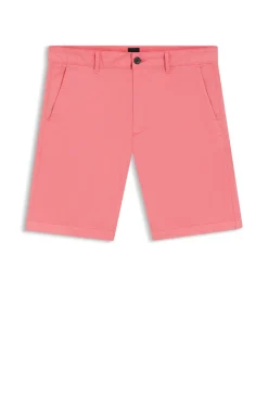 Slim-Fit Shorts aus elastischem Baumwoll-Twill