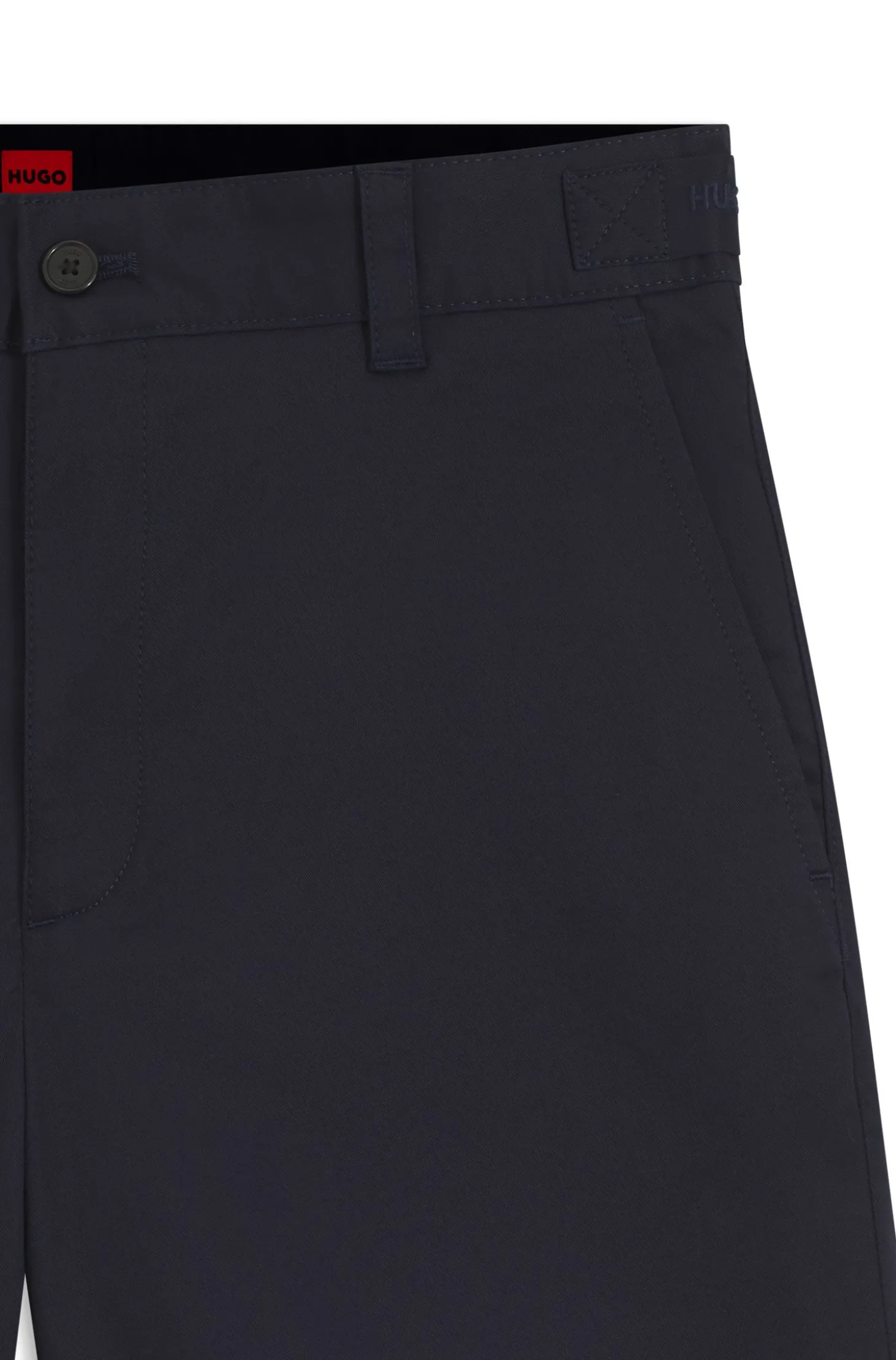 Slim-Fit Shorts aus merzerisierter Stretch-Baumwolle