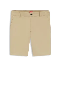 Slim-Fit Shorts aus merzerisierter Stretch-Baumwolle