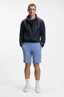 Slim-Fit Shorts aus wasserabweisendem Stretch-Gewebe
