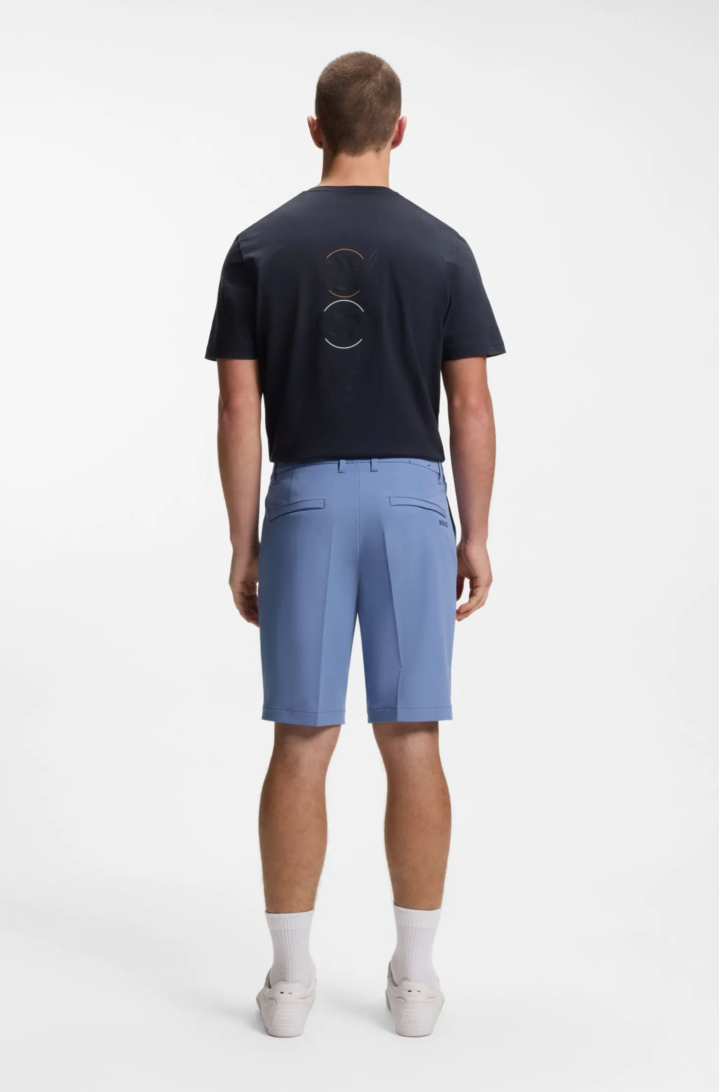 Slim-Fit Shorts aus wasserabweisendem Stretch-Gewebe