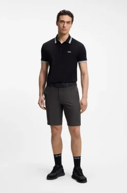 Slim-Fit Shorts aus wasserabweisendem Stretch-Gewebe