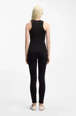 Slim-Fit Tanktop aus elastischem Baumwoll-Mix