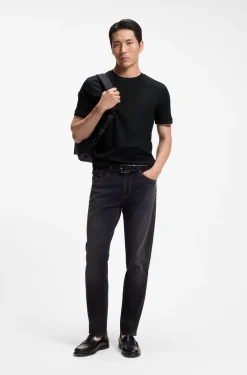 Slim-Fit T-Shirt aus Baumwolle mit Rundhalsausschnitt