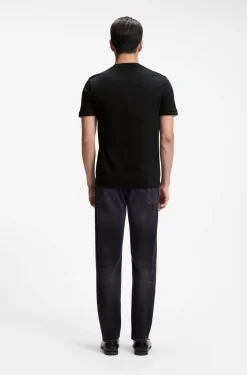 Slim-Fit T-Shirt aus Baumwolle mit Rundhalsausschnitt
