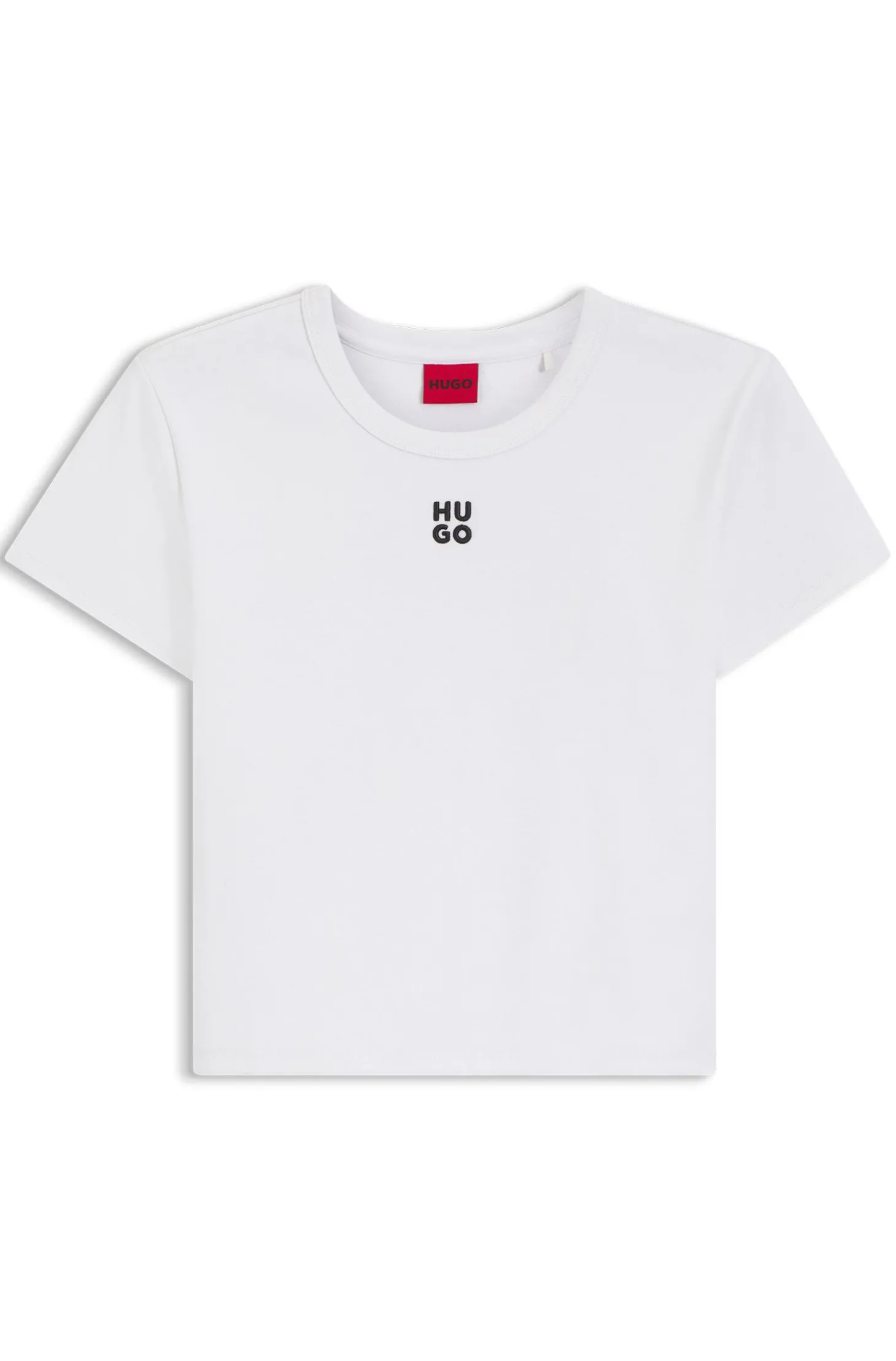 Slim-Fit T-Shirt aus Baumwoll-Mix mit Logo-Stickerei