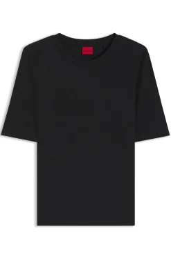 Slim-Fit T-Shirt aus elastischem Baumwoll-Modal-Mix