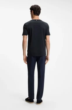 Slim-Fit T-Shirt aus merzerisierter Baumwolle
