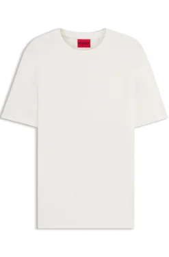 Slim-Fit T-Shirt aus strukturiertem Interlock