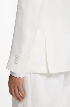 Slim-Fit Twill-Sakko aus Leinen