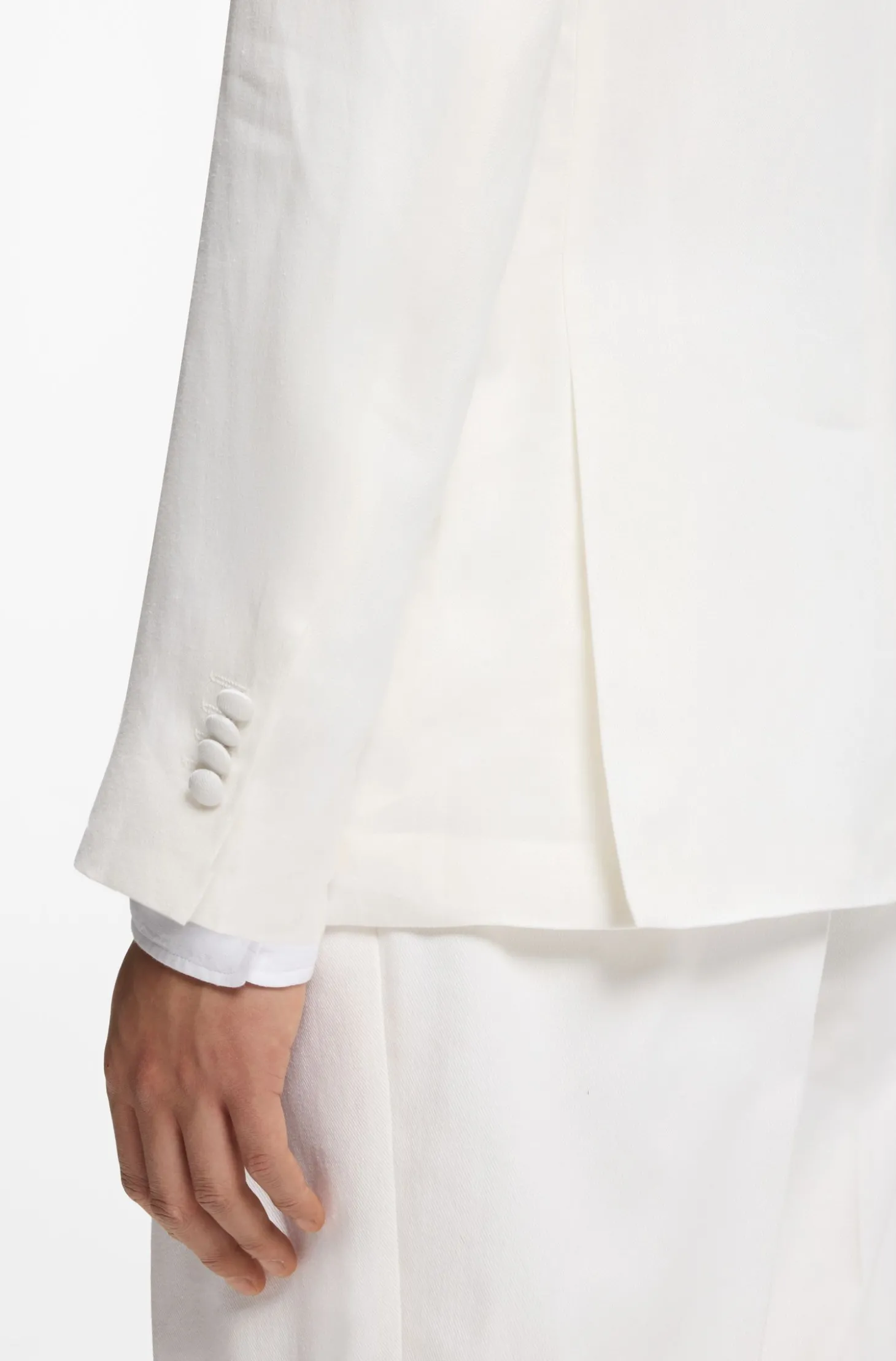 Slim-Fit Twill-Sakko aus Leinen