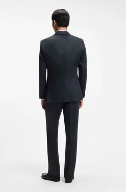 Slim-Fit Twill-Sakko aus Leinen