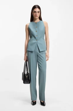 Slim-Fit Weste aus Schurwolle