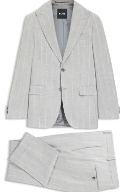 Slim-Fit Zweiteiler aus Baumwolle und Schurwolle