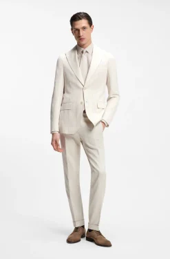 Slim-Fit Zweiteiler aus Baumwolle und Schurwolle