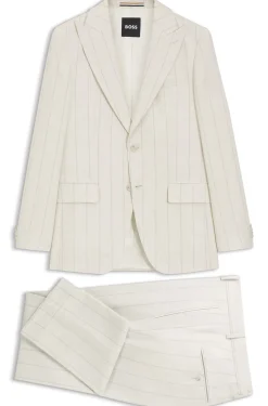 Slim-Fit Zweiteiler aus Baumwolle und Schurwolle