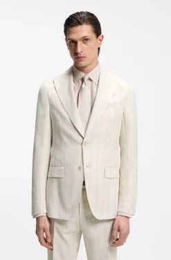 Slim-Fit Zweiteiler aus Baumwolle und Schurwolle