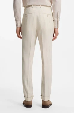 Slim-Fit Zweiteiler aus Baumwolle und Schurwolle