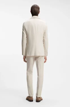Slim-Fit Zweiteiler aus Baumwolle und Schurwolle
