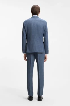 Slim-Fit Zweiteiler aus Baumwolle und Schurwolle