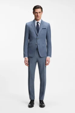 Slim-Fit Zweiteiler aus Baumwolle und Schurwolle